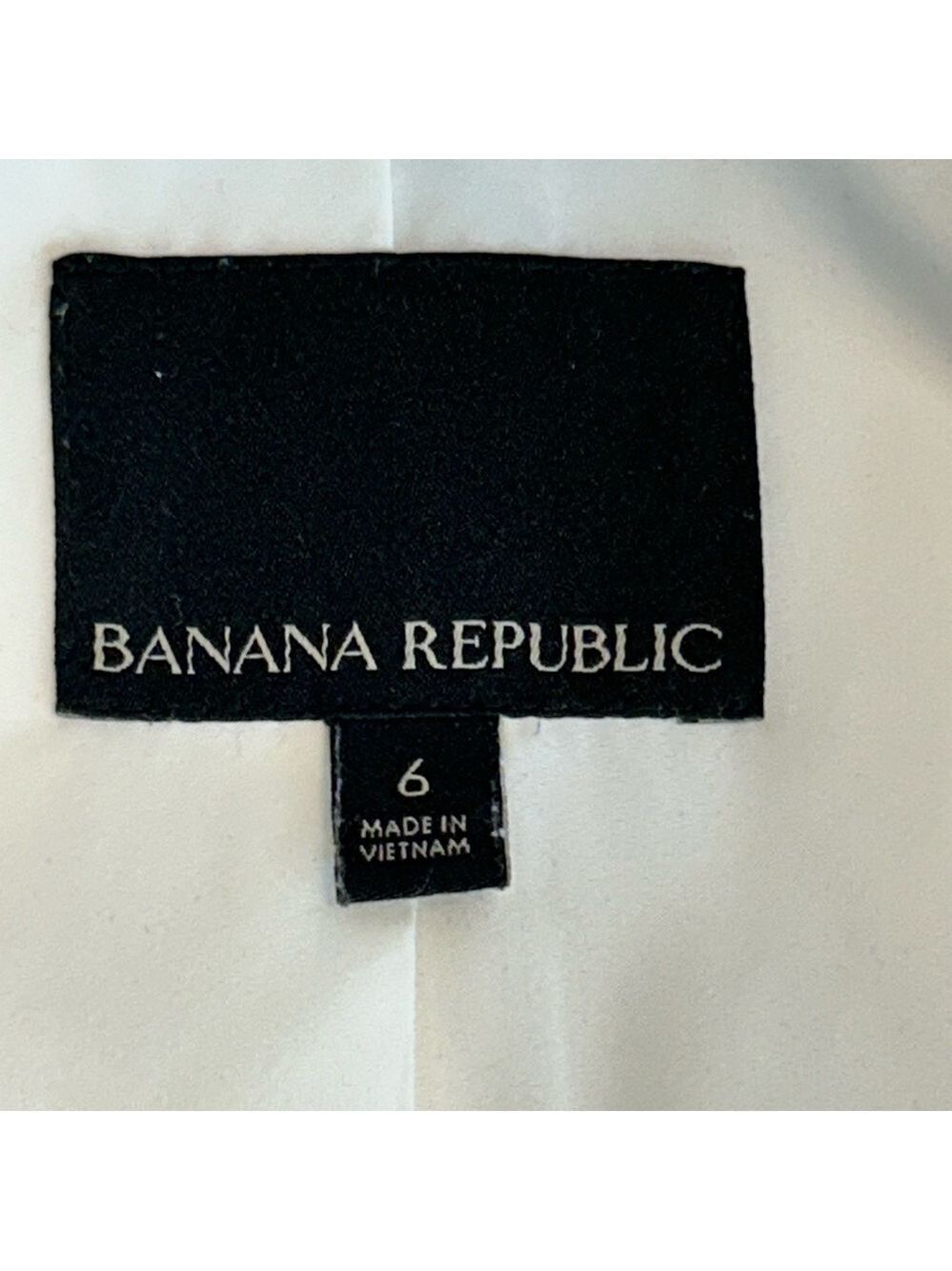 Banana republic white tailored single breasted blazer Sz 6 professional business - Picture 5 of 12